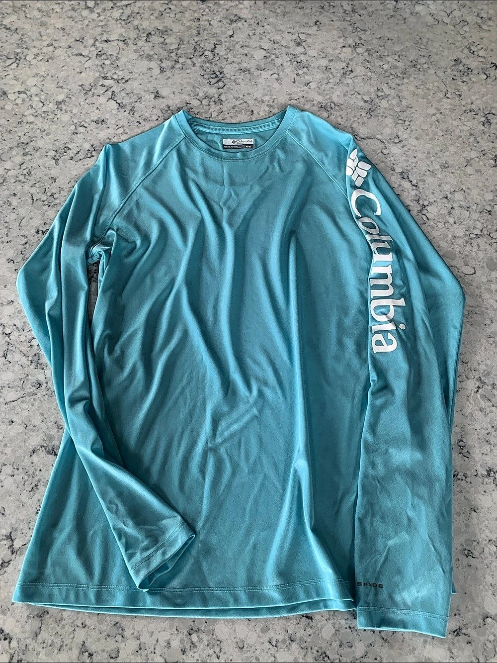Columbia PFG Terminal Tackle Long Sleeve Shirt Blue Medium